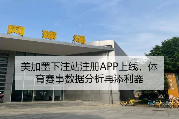 美加墨下注站注册APP上线，体育赛事数据分析再添利器
